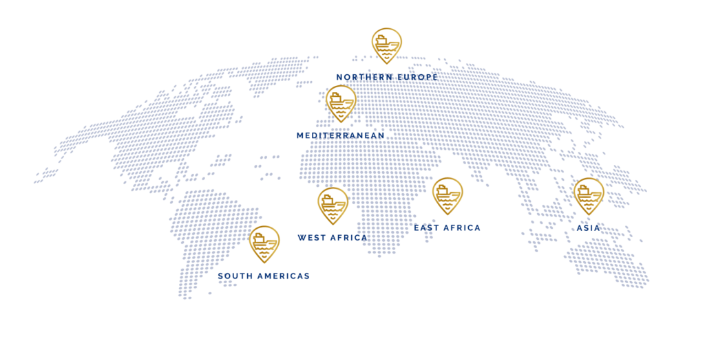 Open Ocean Services Map of working locations